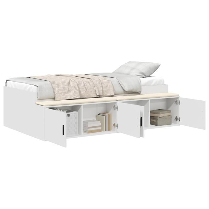 VidaXL White Storage Bed Frames 90x190 Cm 3335205