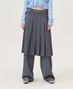 GROVE Honor Wrap Skirt Pants (Gray)
