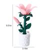 Battery Operated Flower Mini Desk Lamp Vintage Bedside Lamps Desk Lamp Cordless Table Light for Dorm Bedroom Reading