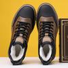 2026 Fashion Men's Warm Winter Boots Genuine Leather Upper with Thick Furry Lining & Anti-Slip Sole for Cold Weather Activities