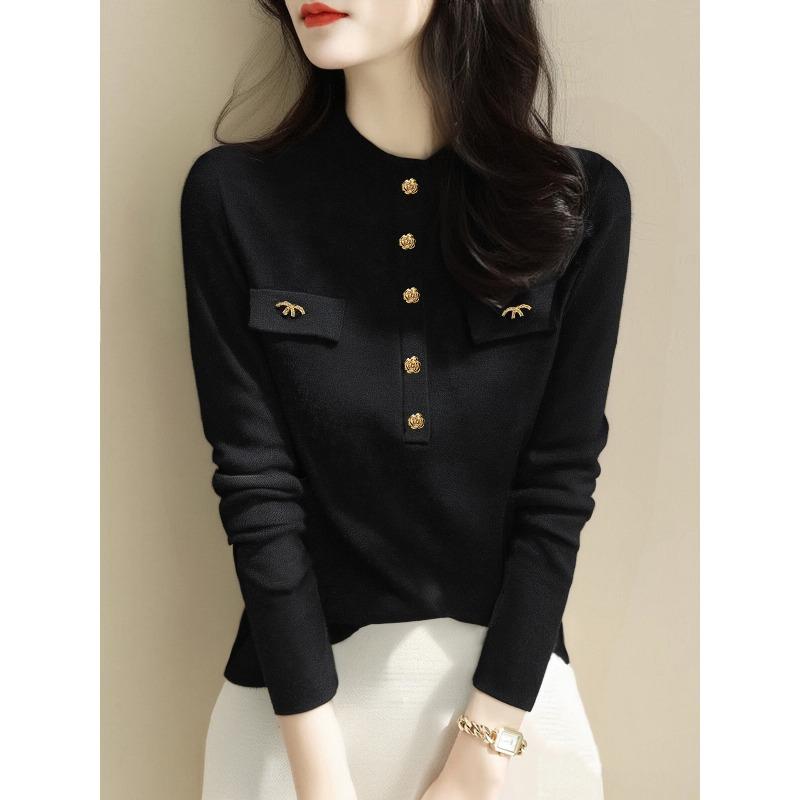 

YYFS Жіночі Модні Повсякденні Осінньо-Зимові Светри з Довгим Рукавом та Круглим Вирізом L