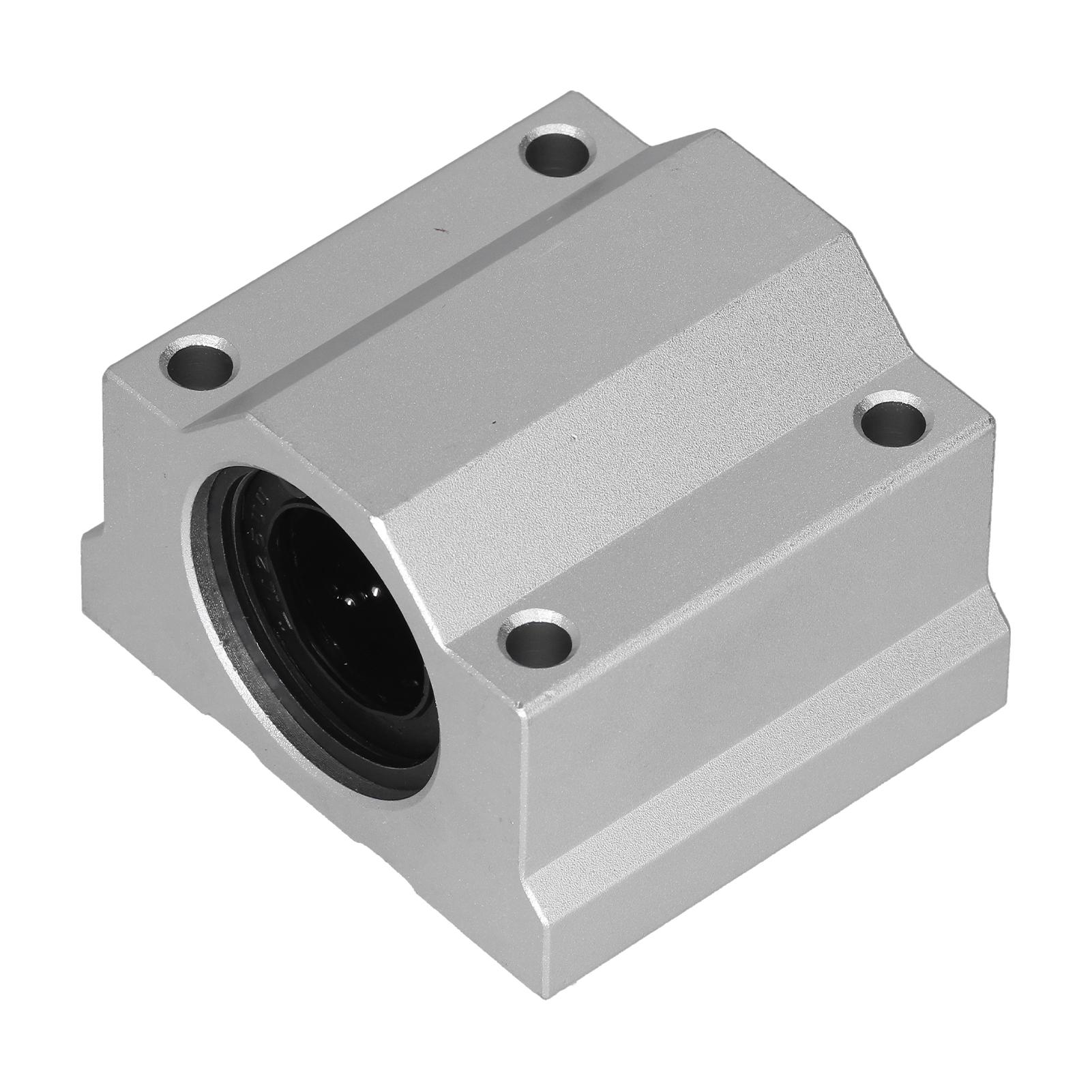 Tomtop Jms Scs25uu Slide Block Linear Motion Bearing Ball Aluminum Alloy Closed Linear Bearing Slide Block For Size 1