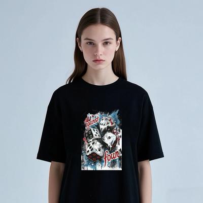 Against All Odds Graphic Tee | Streetwear Dice Print | Unisex Casual T-Shirt