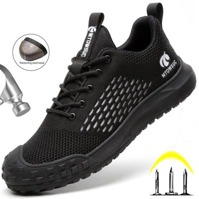 Lightweight Work Shoes Men Anti-Smash Breathable Work Sneakers Men Sport Safety Shoes With Steel Toe Safety Boots Footwear Male