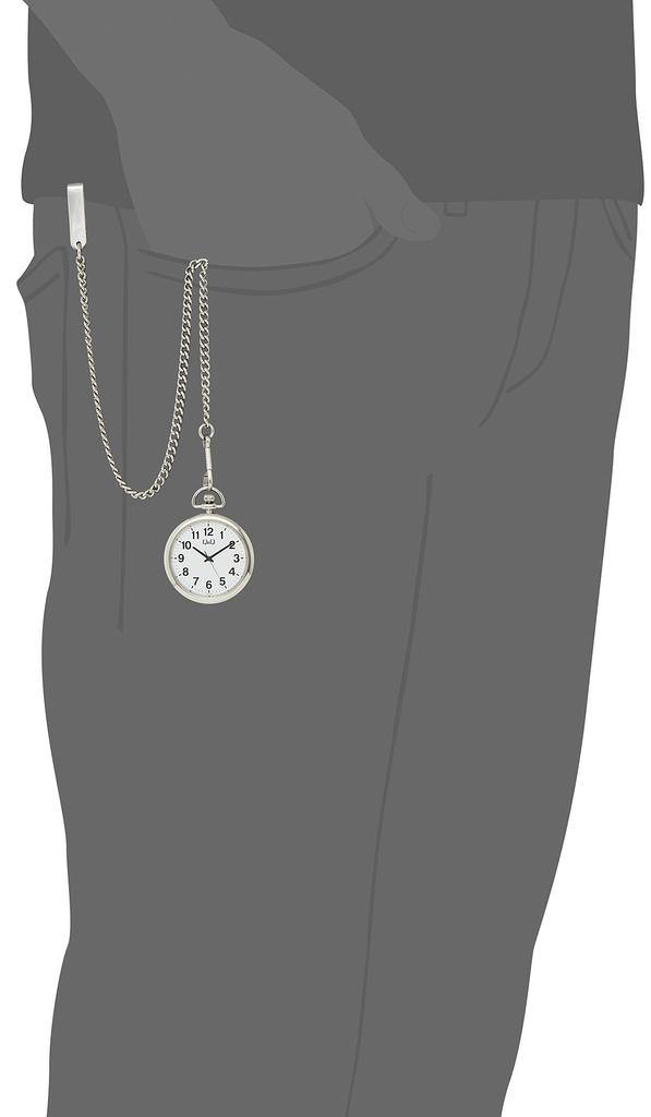 Citizen Pocket Watch Chain White Q&Q QA70-204