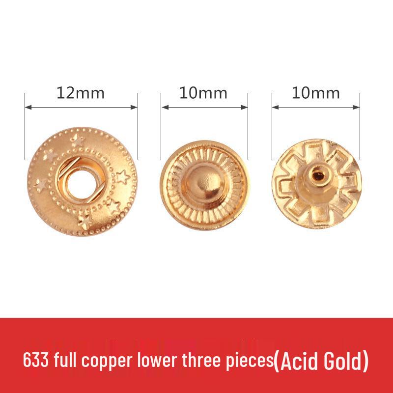 Metal Snap Buttons for Clothing: No-Sew Hidden Snap Accessories for Jackets, Studs, and Mother-Child Buttons.