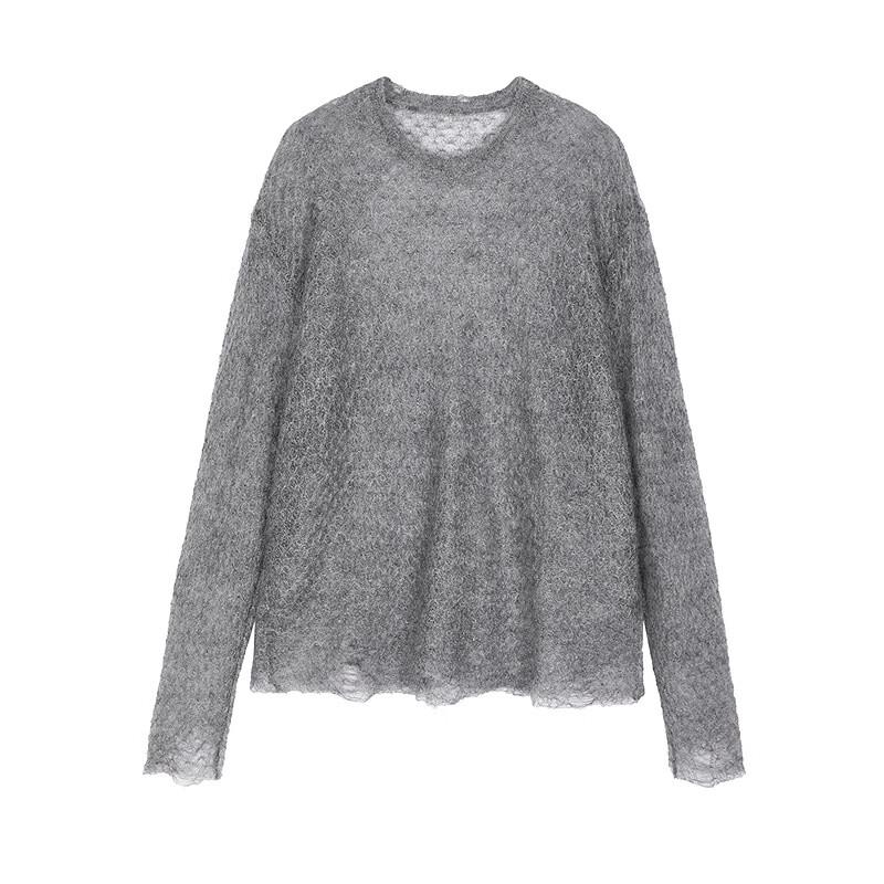 JNBY Loose Fit Mohair Blend Round Neck Sweater