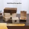 Antique Look Wooden Jewelry Box Rectangular Organizer for Vintage Rings Necklaces Gift Use