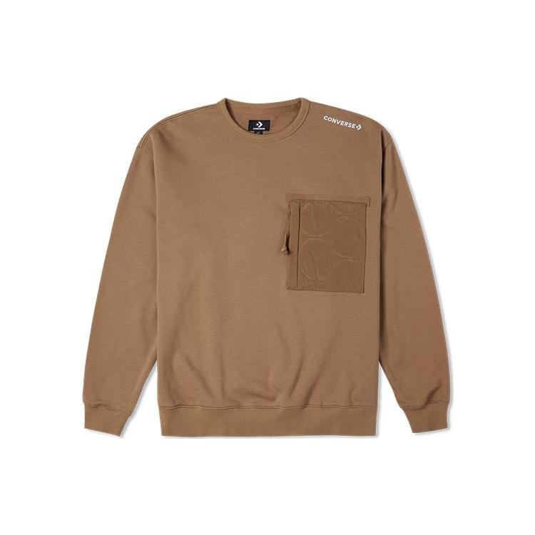 Converse Cozy Utility Crew Asia Sizing  Brown  Men s 10025052-260 XS
