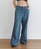 SSEMI String Wide Denim Pants(Bl)