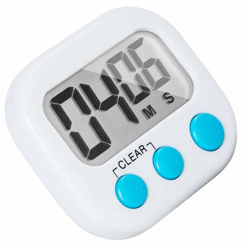 4 Small Digital Kitchen Timer with Large Alarm, Magnetic Backing Stand, for Cooking, Baking, Sports, Games, and Office Use