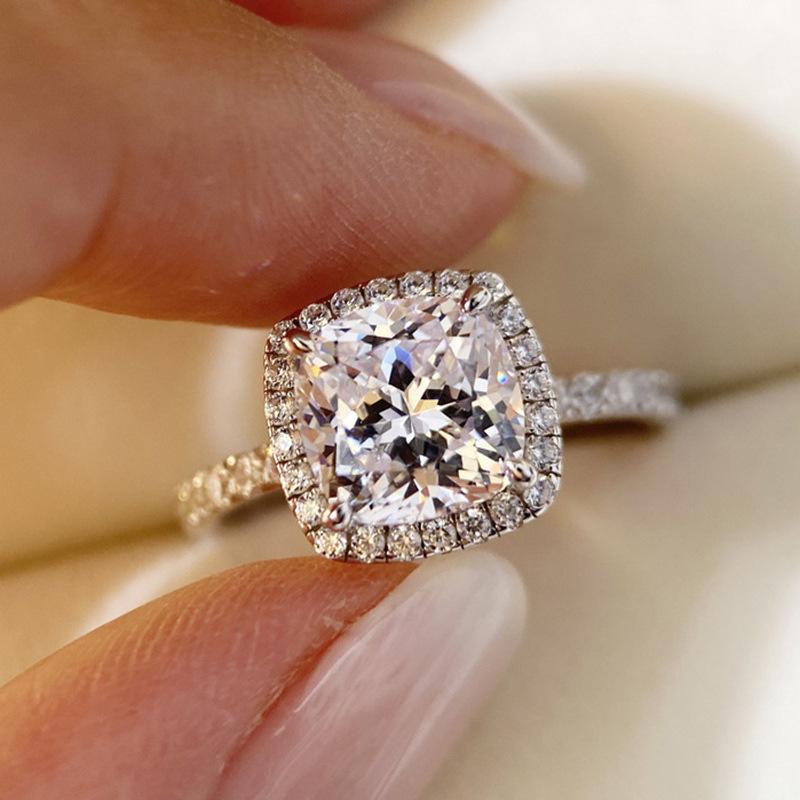 Exquisite Diamond Miniature Zircon Women'S Ring, Ring Accessories