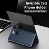 For Samsung Galaxy Z TriFold 5G Case with Card Holder Smart View Window Leather Phone Cover