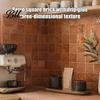 Bathroom Wall Protection Film Square Checkered Tiles Stickers, Self Adhesive Retro PET Panels, Removable DIY Home Decor Wallpaper Easy Peel And Stick