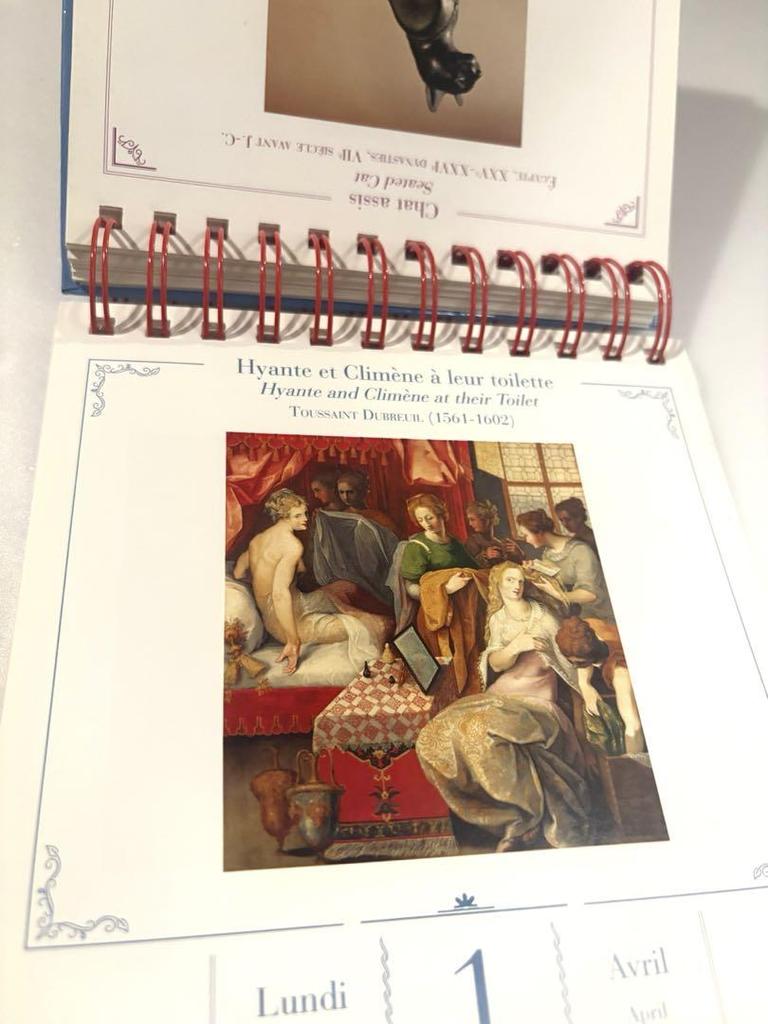 [USED] Musée du Louvre 2019 Art Book, Photo Book, Bilingual Calendar