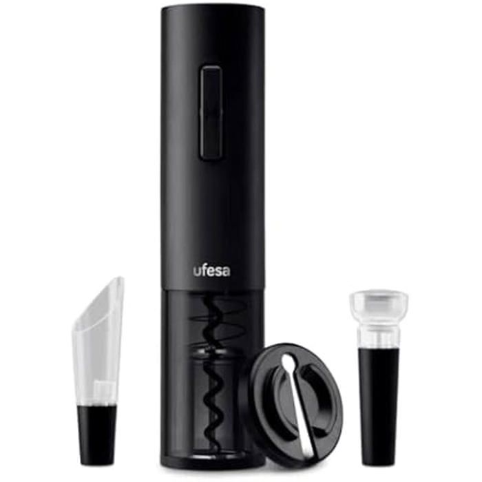 Set Tire-bouchon Électrique - Ufesa - EasyOpen - Décanteur - Ouvre-Bouteille - USB Rechargeable