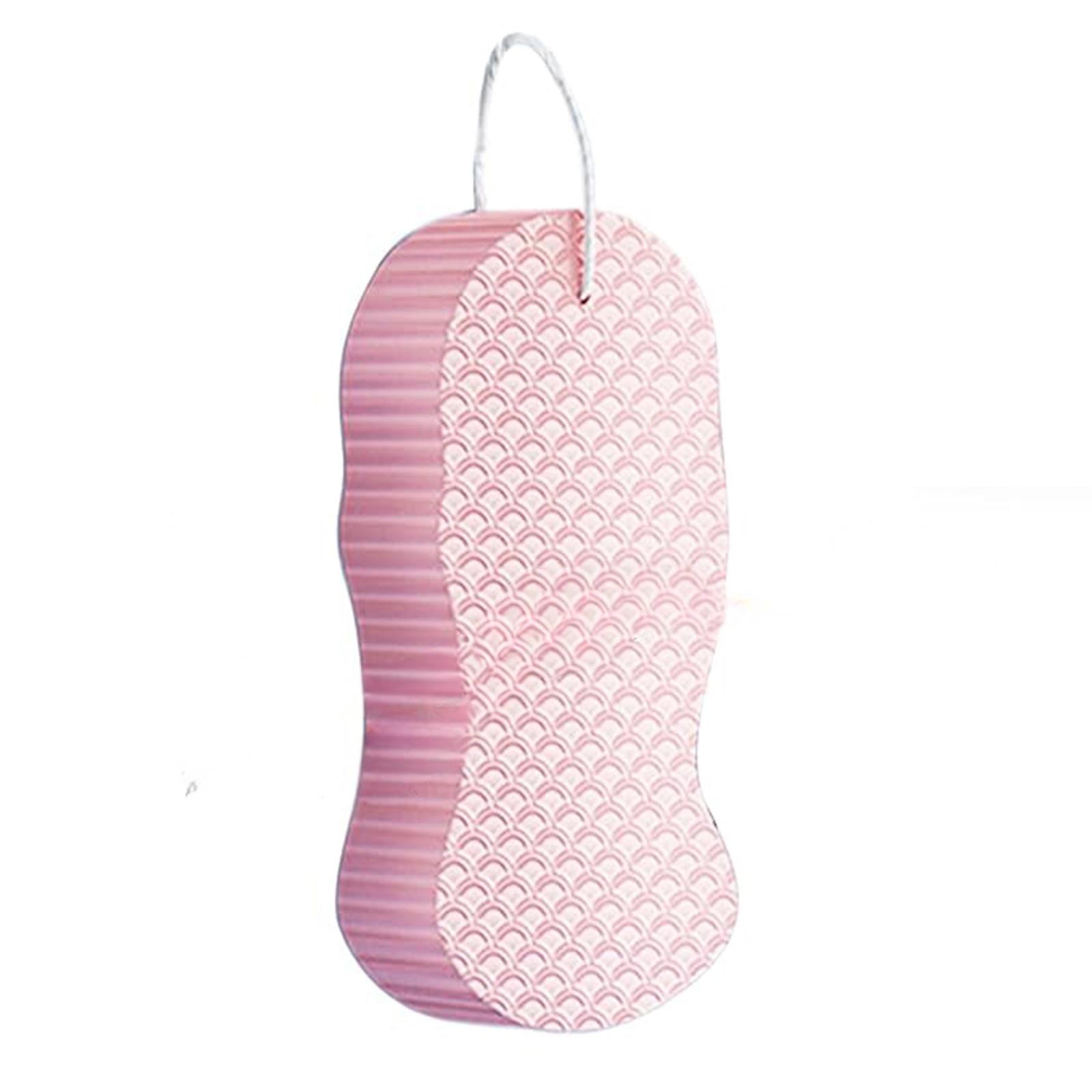 

2Pcs Cleaning Shower Brush Multi-Purpose 3D Body Massage Scrubber Reusable Dead Skin Remover Tool for Children & Adult розовый