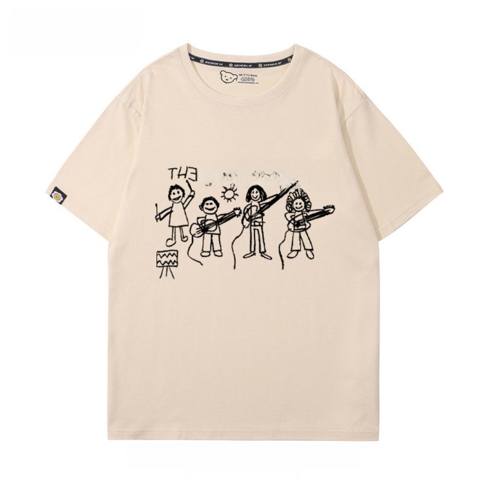 underground Rock Band American New All-match Pure Cotton Top Short Sleeve T-shirt