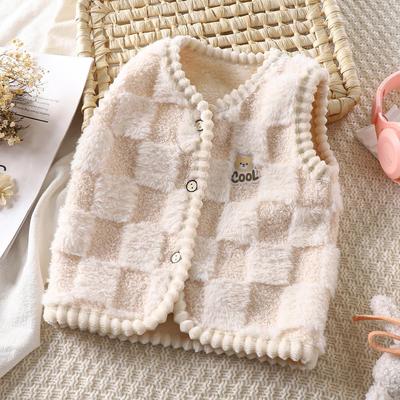 Chaleco cálido de forro polar para niños: Cárdigan Acogedor Sin Mangas para Niños y Niñas - Ropa de Abrigo Perfecta para Otoño e Invierno