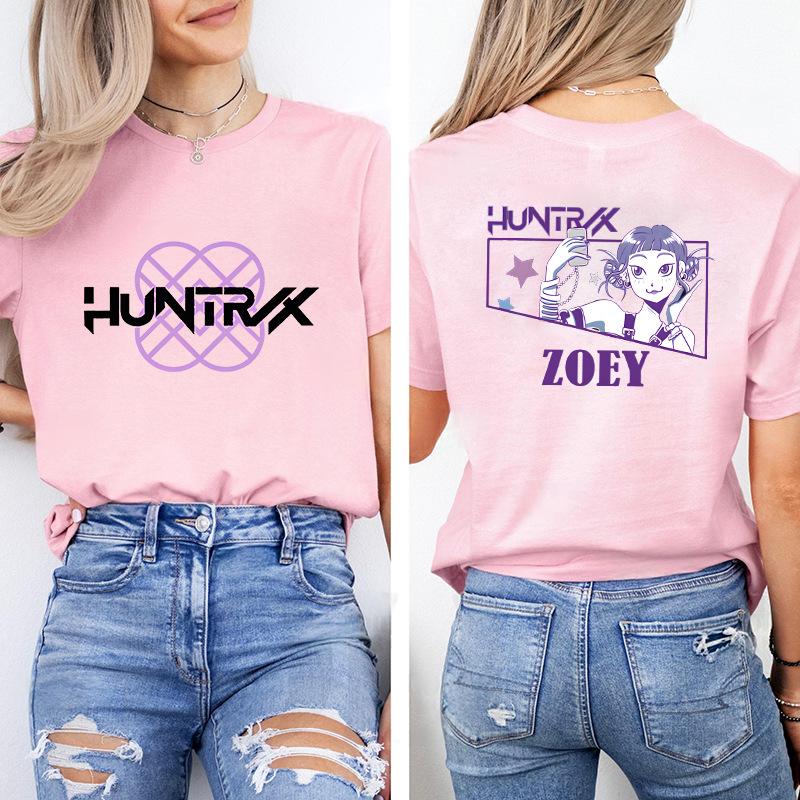 Kpop Korean Wave Witch Hunt trendy casual short sleeved printed T-shirt 5987