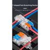 JINH 10Pcs Quick CMK 21 Lever Connectors Multiple In Out Quick Cable Wire Crimping Plug Mini Thinned Fast Terminal Blocks LED Plug Connectors 4