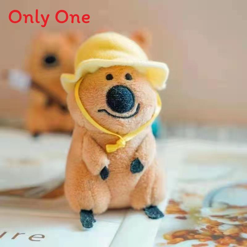 Bear Kangaroo Plush Keychain With Christmas Hat For Kids Gift And Collectible Decor