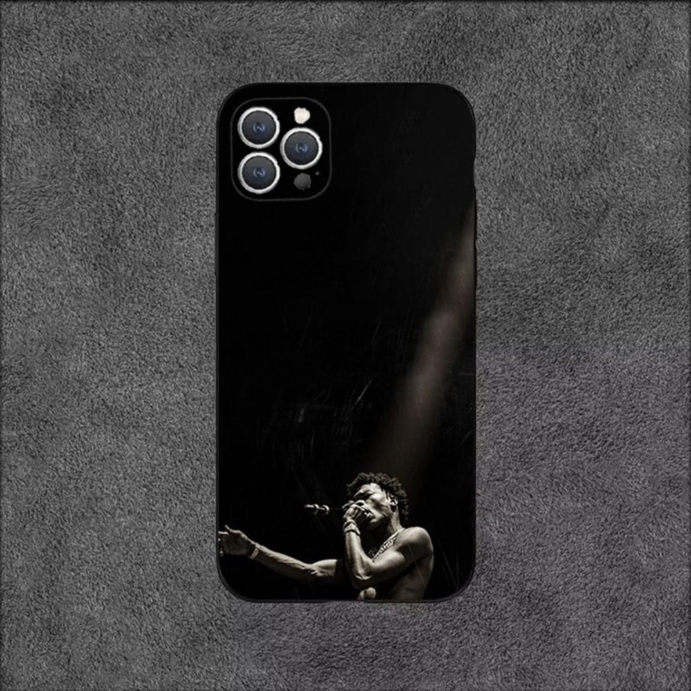 

Rappe L-Lil Baby Phone Case For iPhone 16,15,14,13,12,11,Plus,Pro Max,XS,X,XR,SE,Mini,8,7 Soft Silicone Black Cover iPhone15plus