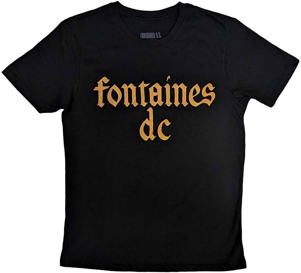 Rock Off officially licensed products Fontaines D C Gothic Band Logo T Shirt XL