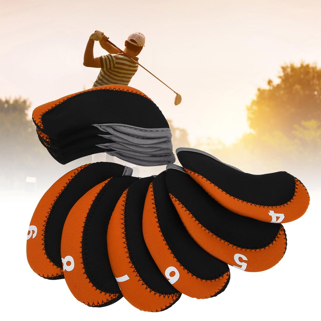 10PcsCelsiusset Leather     Iron Head Covers   Putter   Head   Case Set