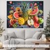 2D Tropical Fruit Backdrop, Summer Party & Food Photography Background