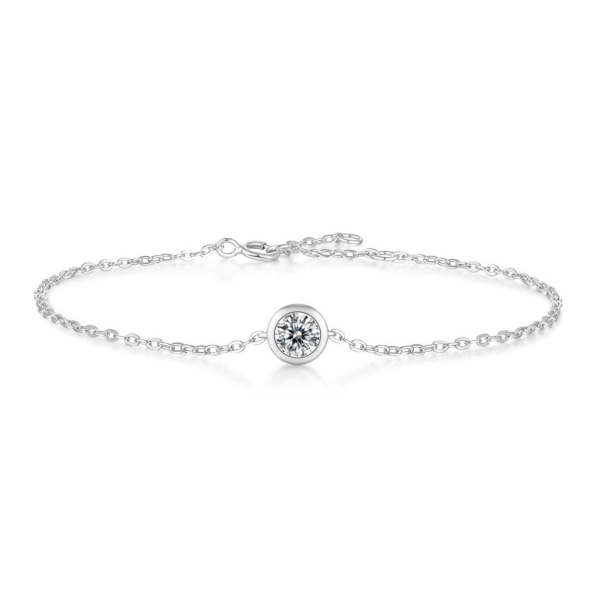 

Браслет S925 Серебряный Браслет Восприятия Пузырьковый Браслет с Инкрустацией Муассанитом Темперамент Подарочные Украшения Могут Быть