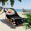 Pittsburgh Steelers Print Beach Towel, Large Soft Quick Dry Towel for Beach Camping Swimming