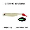 Luya Bait  Artificial Soft Bait Fish T-Tail 3D Fish-Eye Lead Hook Crank Hook Light Seawater Pop Bass
