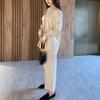 In Stock: 2024 Spring Midi Skirt Set - Middle Eastern Muslim Women's Loose Long-Sleeved Shirt & Casual Two-Piece Set