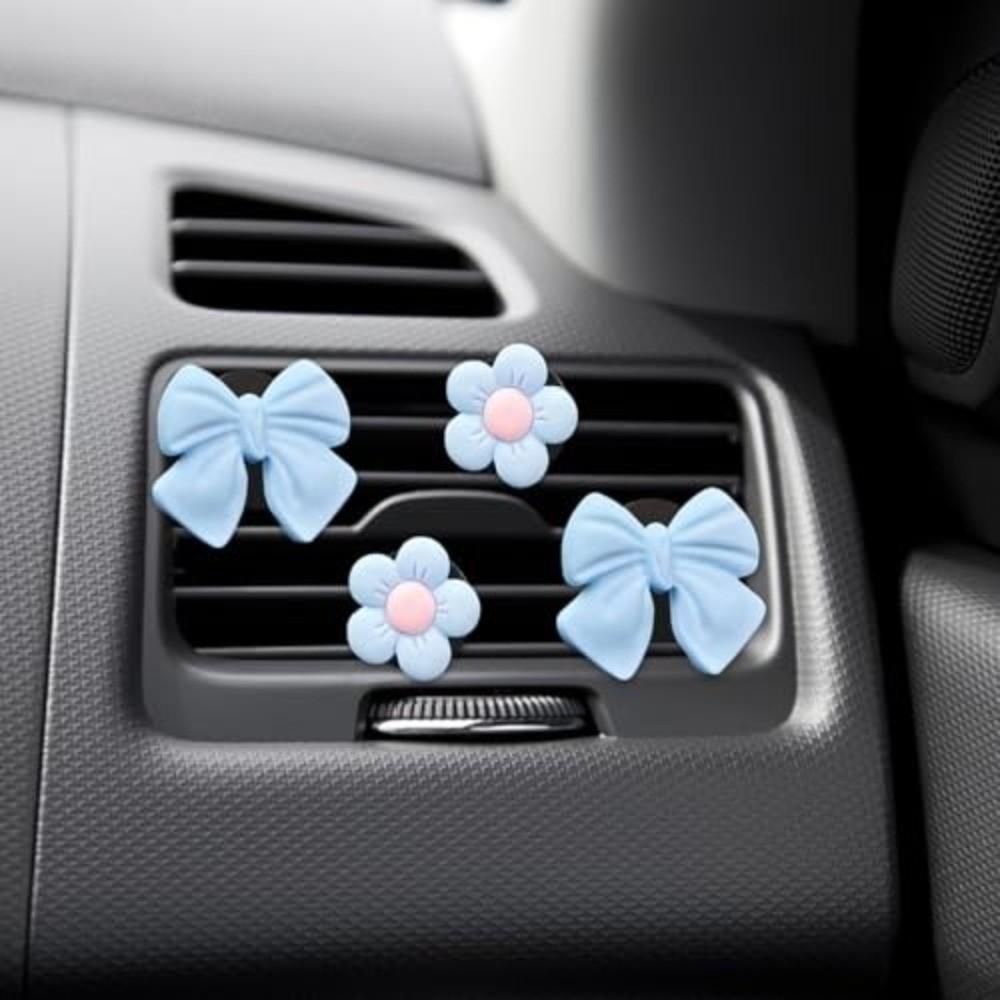 Bow Knot Design Car Air Vent Clips 8PCS Multi-Pack Dashboard Decorations For SUV