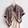 Versatile cashew nut imitation silk high-end large square scarf silk scarf printed shawl decorative scarf sunscreen scarf headscarf scarf
