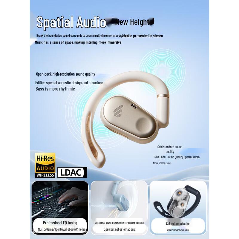 

Edifier Comfo CC Open-Ear Ear-Clip True Wireless Bluetooth Headphones