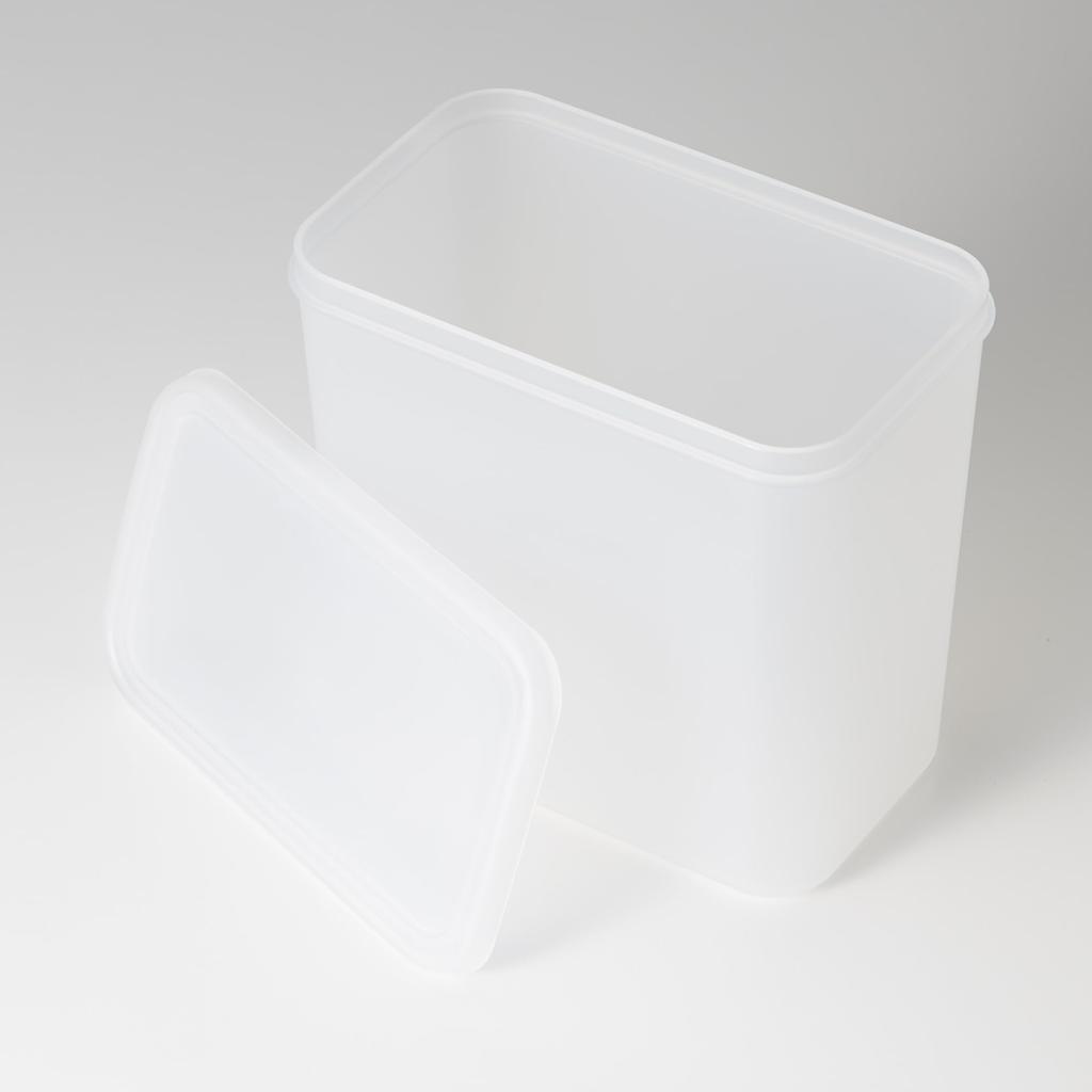 MUJI Powder Storage MDB69A8A Container, Semi-Transparent, 1.5L,