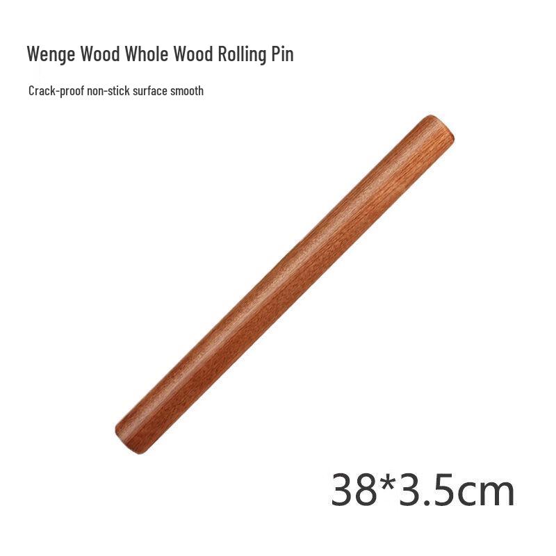 Zhaoran Wenge Wood Rolling Pin & Glass Kneading Mat Set