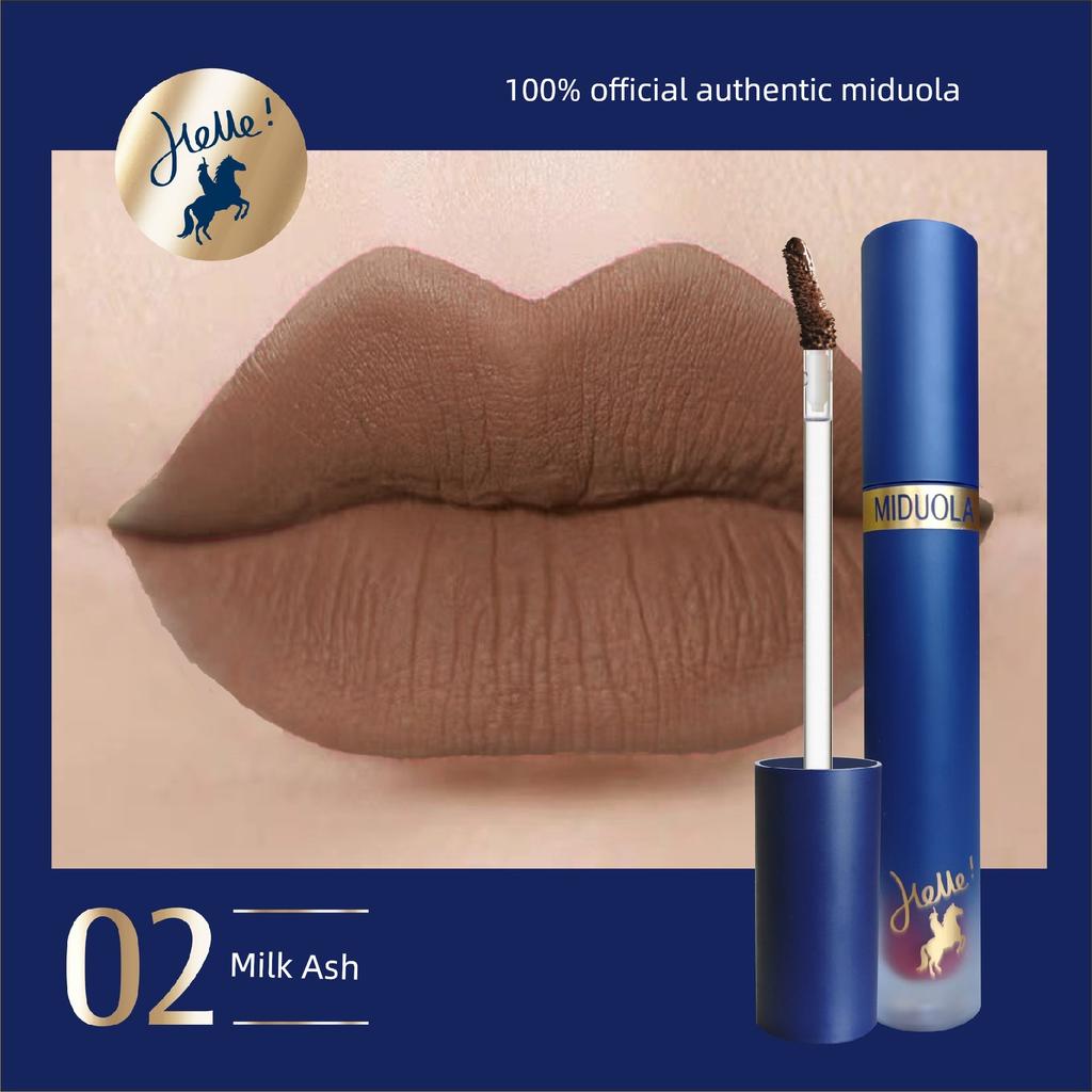 Miduola Velvet-Feel Silk Mist Waterproof Non-Stick Lip Gloss Matte European and American High-End Retro Lipstick That Enhances Complexion