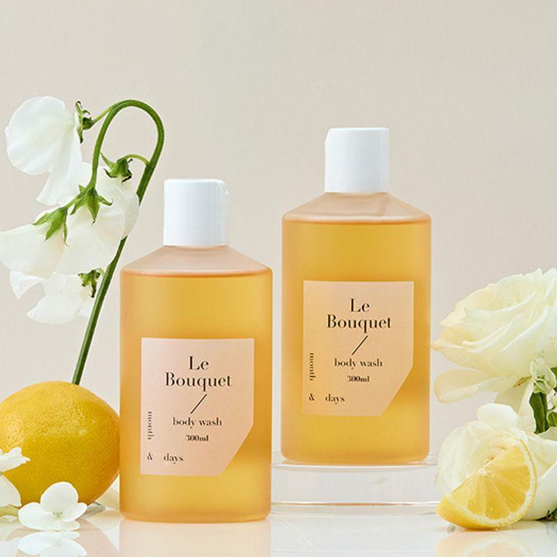 

month&days [1+1] Month&Days Perfume Care Body Wash Le Bouquet Floral Scent 300ml x 2 single type