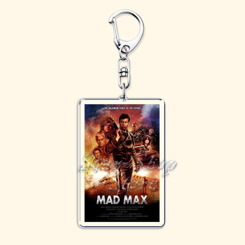 Mad Max Film Sleutelhangers Fury Road Krijger Furiosa Interceptor Sleutelhanger voor Accessoires Tas Hanger Sleutelring Sieraden Cadeaus brown