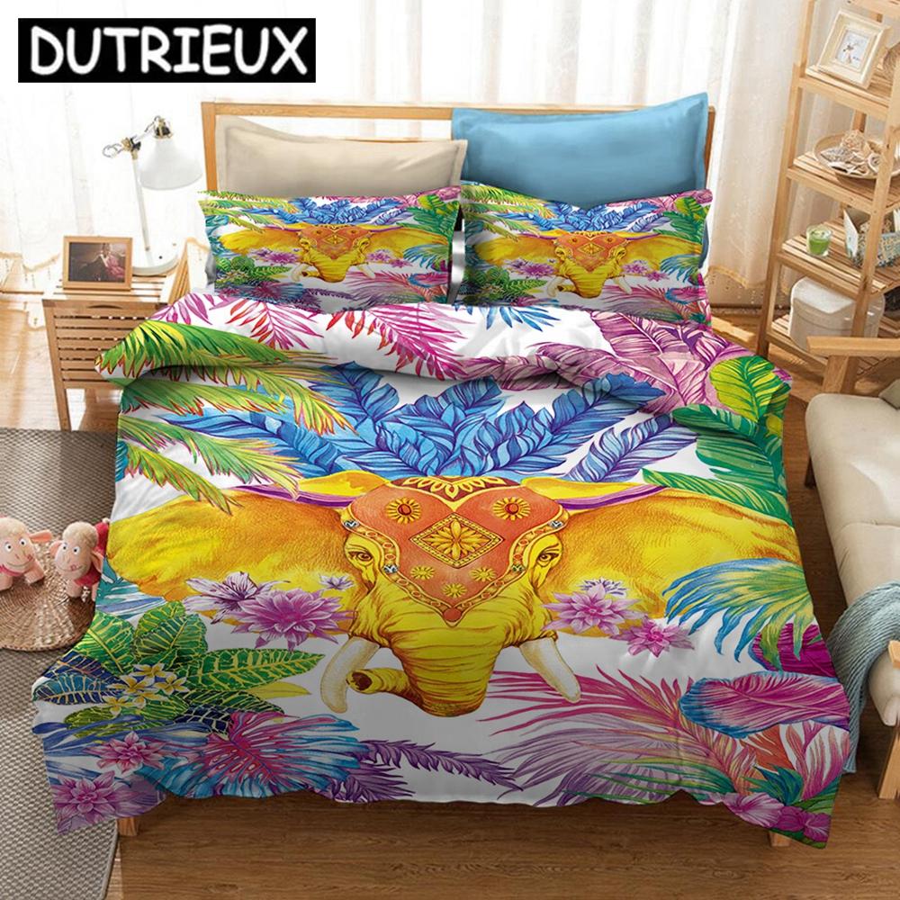 Flowers And Plants 3D Printed Bedding Set Duvet Covers Pillowcases Comforter Bedding Set Bedclothes Bed Linen