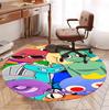 Game Rainbow Friends Pattern Round Rug, Indoor/Outdoor Mat, for Picnic, Gameroom, Bedroom, Office, Living Room, Home Decor Carpet, Birthday Gift