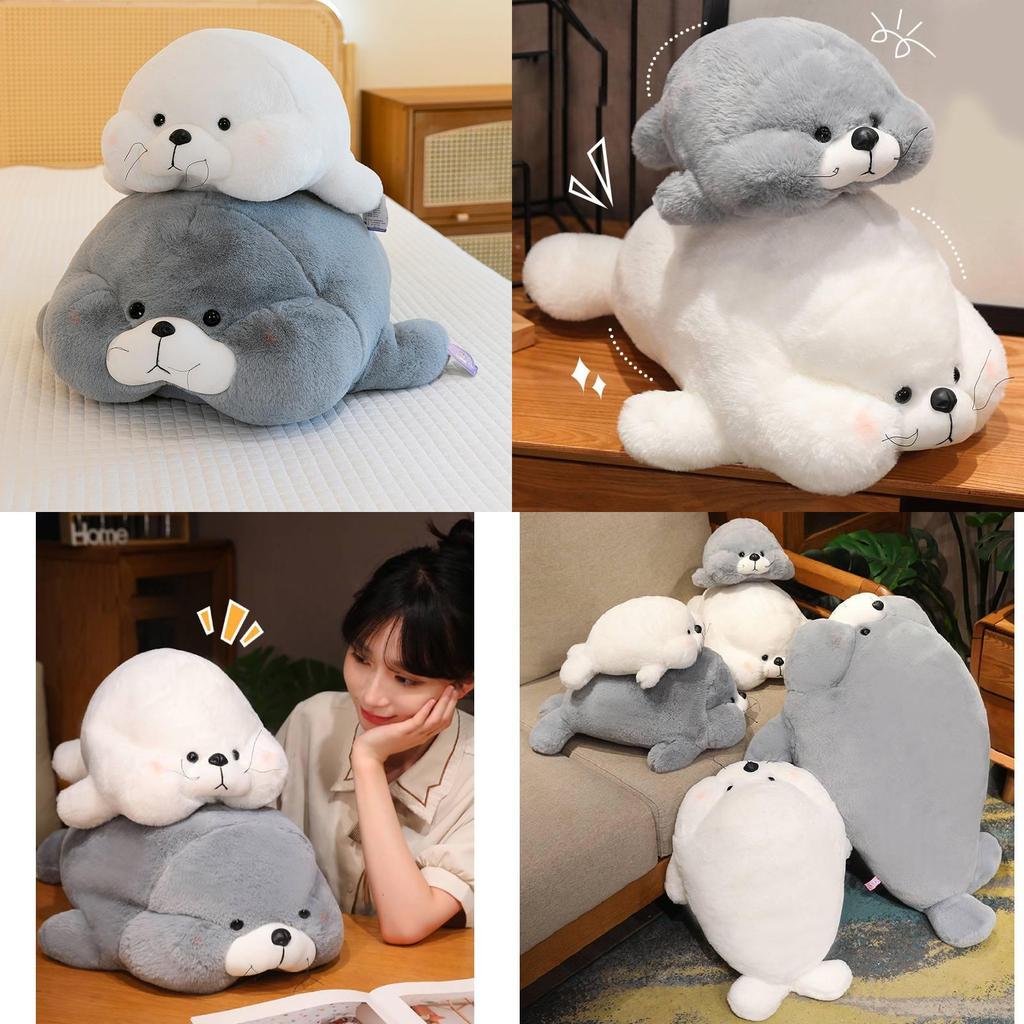 Adorable Soft Seal Plush Toy Pillow For Cozy Sleep Decor In Ocean Theme Design