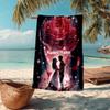 Custom Name Ultra-Soft Beach Towel with Love Theme,Ideal for Pool - Camping, Diving - Perfect Travel Essential, Vibrant Beach Towel.