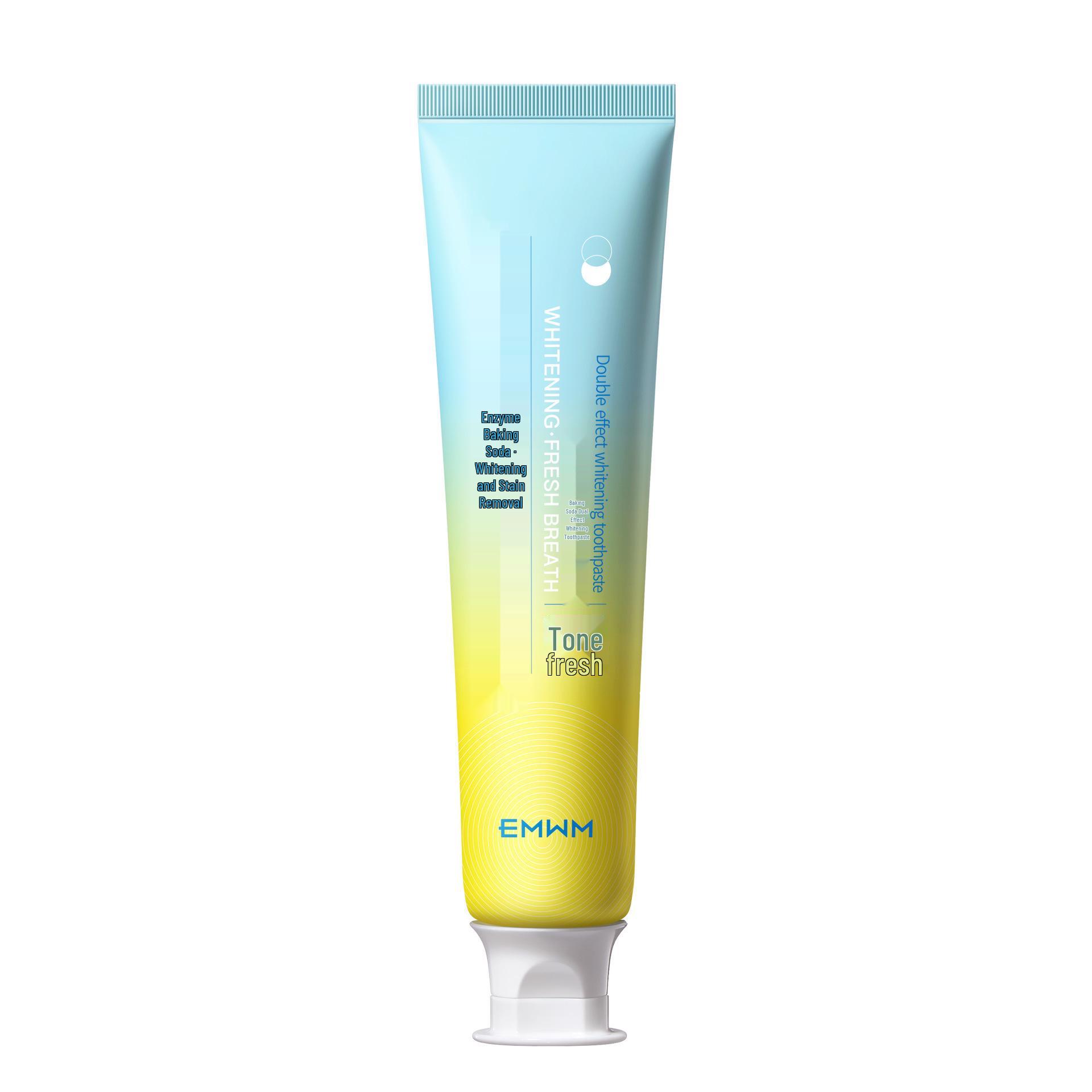 EMWM Dual Effect Brightening Toothpaste 200g - Fresh Breath, Stain Removal & Strengthening Formula