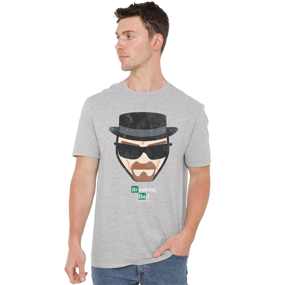 Breaking Bad Unisex Adult Heisenberg Face T-Shirt