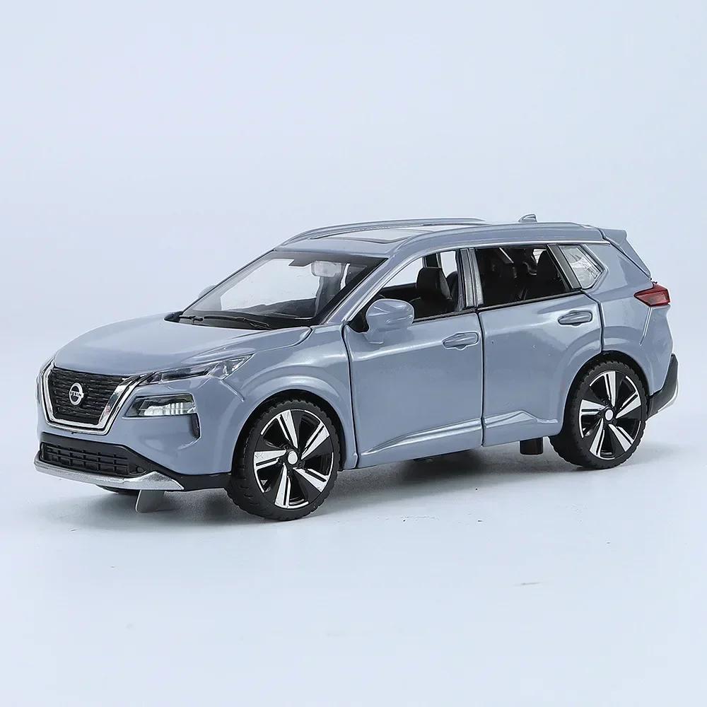 

1:32 Nissan X-Trail SUV Легкосплавні Машинки Литі та Іграшкові Транспортні Засоби Модель Автомобіля Звук і світло Просунута Модель Автомобіля Колекційні сірий колір
