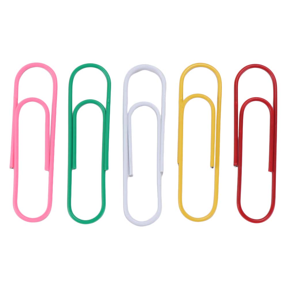 10 Pcs Stationary Accessories 10cm Paper Clip Alloy Metal Bookmark Colored Creative Filing Paper Clips Office Stationery